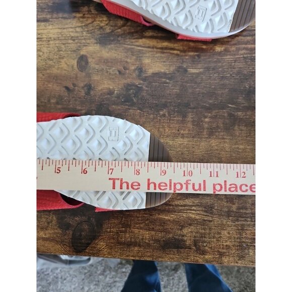 Womens UGG Kari slip on Sandles Slodes Sz 8 Orange Coral Color Comfort Barbie - Picture 8 of 9